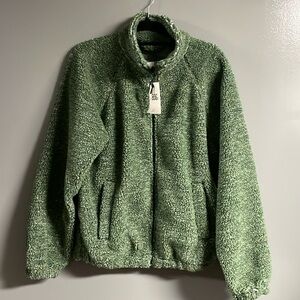 Urban Outfitters Sherpa Zip Up with pockets